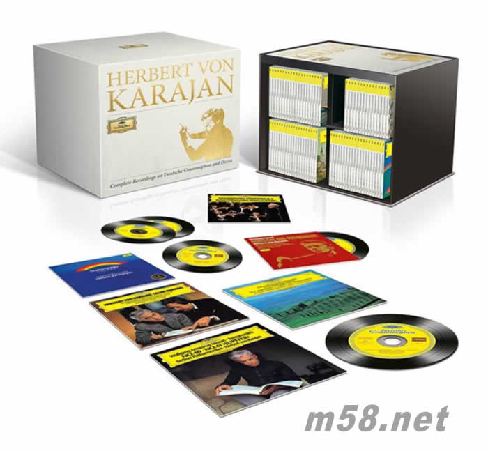 卡拉揚終極豪華套裝 卡拉揚大全集 Karajan Complete 330CD + 24 DVDs + 2 Blu-ray 大套裝專輯正面圖片
