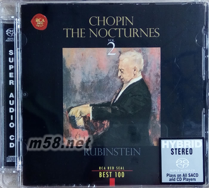 CHOPIN THE NOCTURNES 蕭邦 夜曲 2 SACD專輯正面圖片