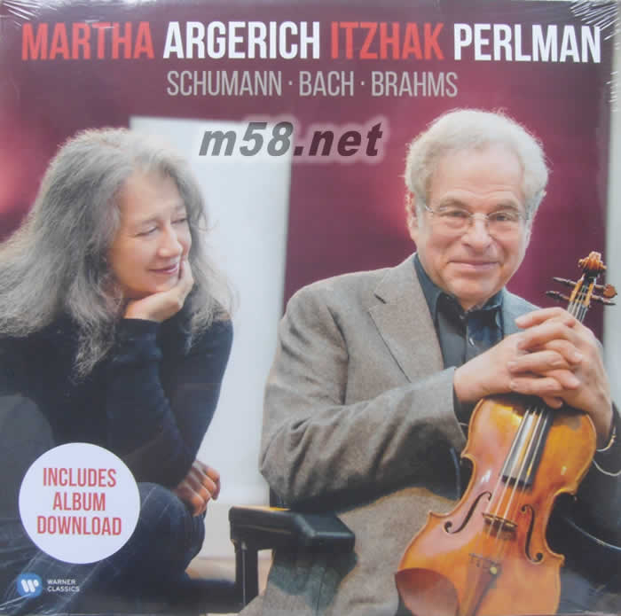 SCHUMANN-BACH-BRAHMS 鋼琴與小提琴 黑膠專輯正面圖片