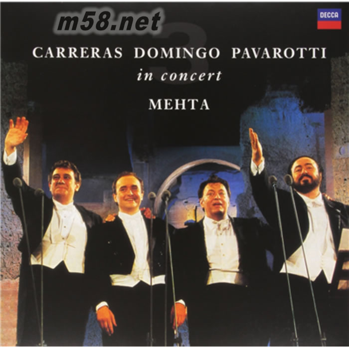 卡列拉斯 多明戈 帕瓦羅蒂 - 三大歌皇音樂(lè)會(huì) The Three Tenors 25th Anniversar 180g 33RPM LP 黑膠專輯正面圖片