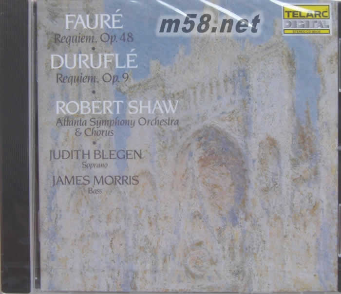 佛瑞 杜魯菲爾 安魂曲Faure Requiem, Op. 48 DURUFLE REQUIEM OP 9專輯正面圖片