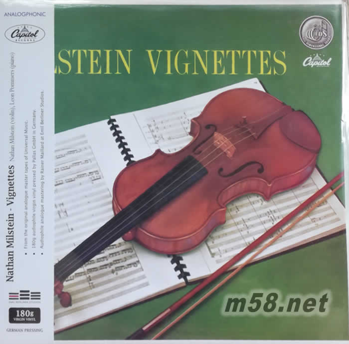 小提琴作品 LSTEIN VIGNETTES 黑膠專輯正面圖片