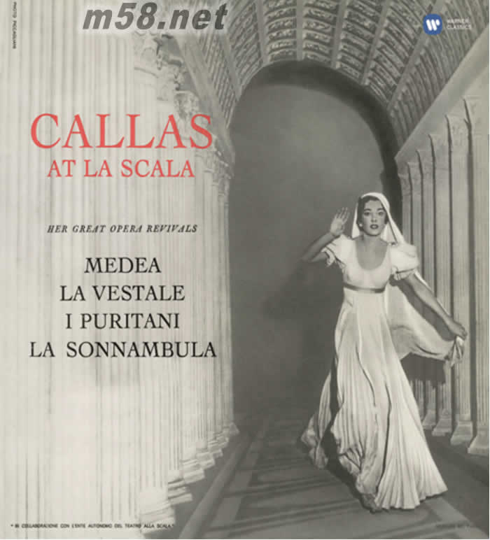 卡拉絲在史卡拉歌劇院 (1955) 180GRAM 黑膠唱片專輯正面圖片