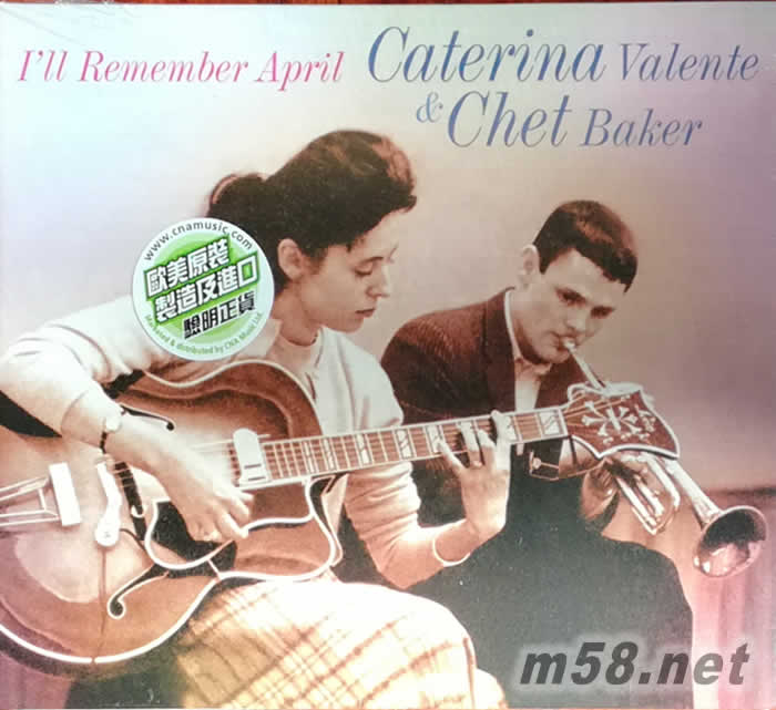 Caterina Valente & Chet Baker 小號與吉他 I ll Remember April專輯正面圖片
