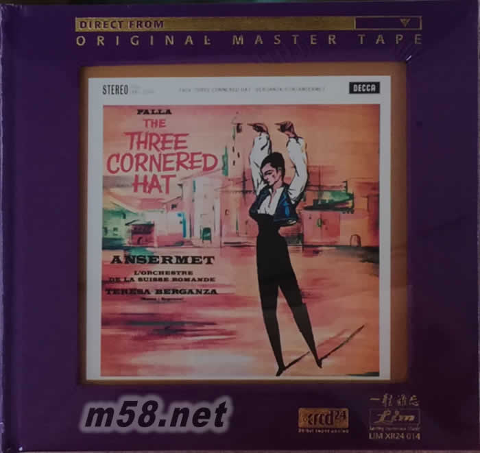 MANUEL DE FALLA THE THREE-CORNERED HAT 法雅:三角帽 安塞美(紫色封面)專輯正面圖片
