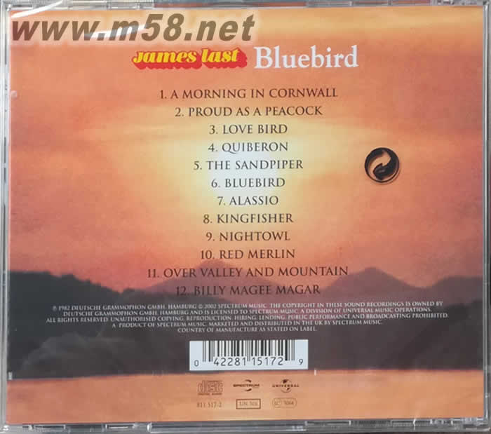 BLUEBIRD天堂鳥(niǎo)專輯背面圖片