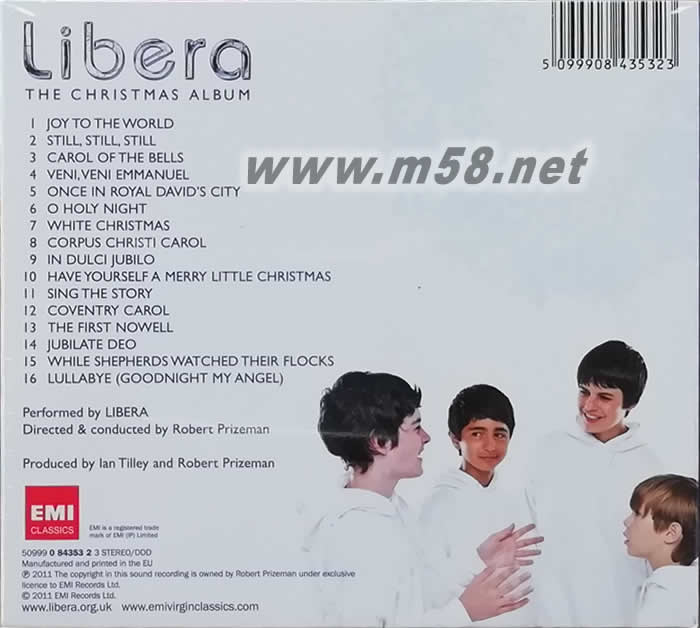 Libera: The Christmas Album 耶誕禮贊《豪華限量進口盤》專輯背面圖片