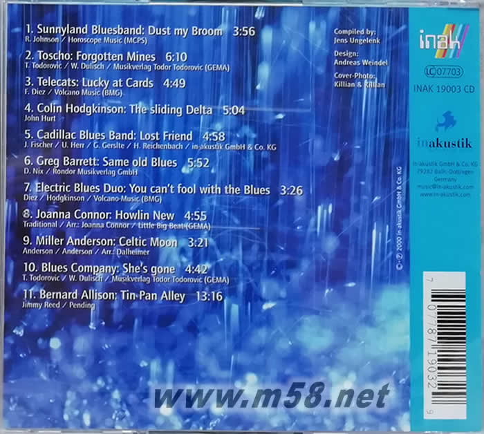 Fresh Blues Vol.3 清新藍(lán)調(diào) 系列第3集專輯背面圖片