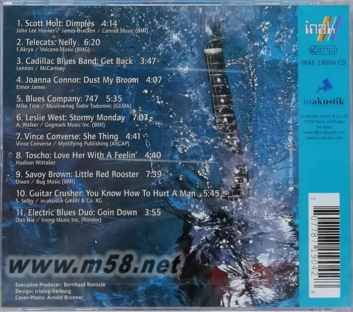 Fresh Blues Vol.4 清新藍調 系列第4集專輯背面圖片