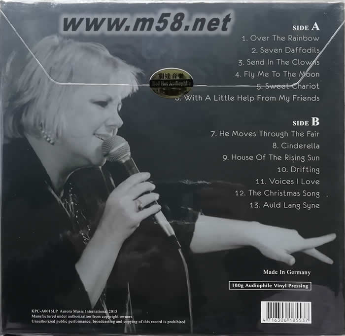 舊日時光 Auld Lang Syne (LP)(黑膠唱片)專輯背面圖片