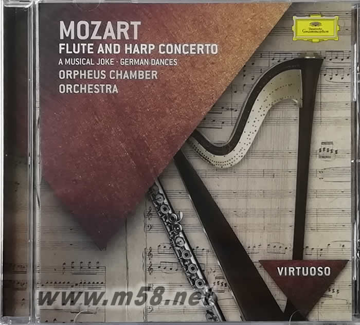 Mozart:Flute And Harp Concerto莫扎特:長笛與豎琴協奏曲 VIRTUOSO大師系列專輯正面圖片