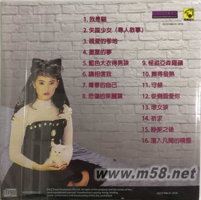 伊能靜 藏愛精典 2專輯背面圖片