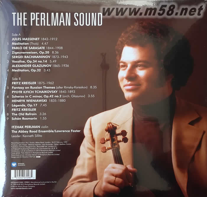 THE PERLMAN SOUND帕爾曼經典之聲 黑膠珍藏盤專輯背面圖片