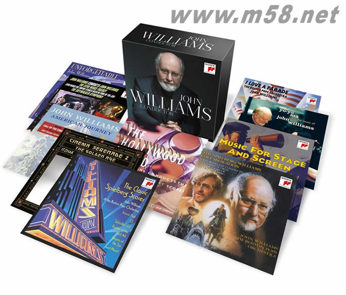 John Williams Conductor 約翰 威廉姆斯指揮精華大套裝 20CD大套裝專輯正面圖片