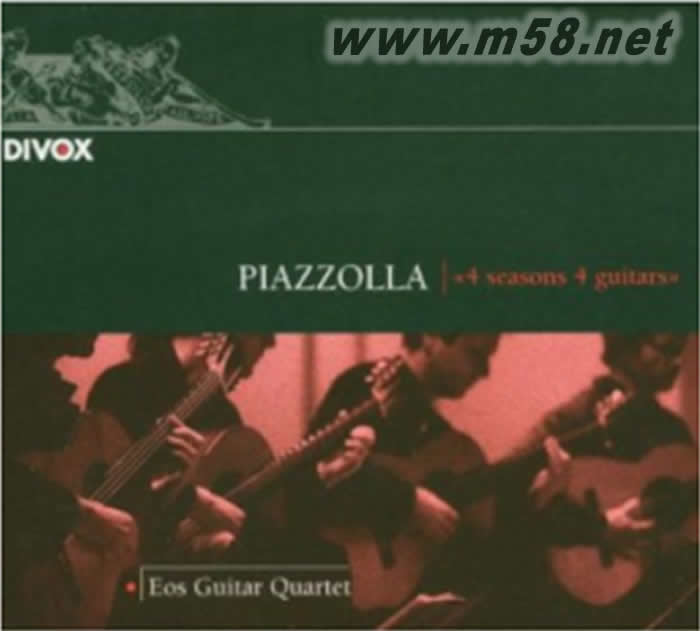PIAZZOLLA 4 Seasons 4 Guitar 皮亞佐拉 拉丁四季-古典吉他四重奏的震撼專輯正面圖片