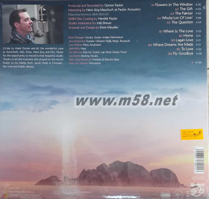 造夢之處(Where Dreams Are Made) 黑膠 老虎魚作品專輯背面圖片