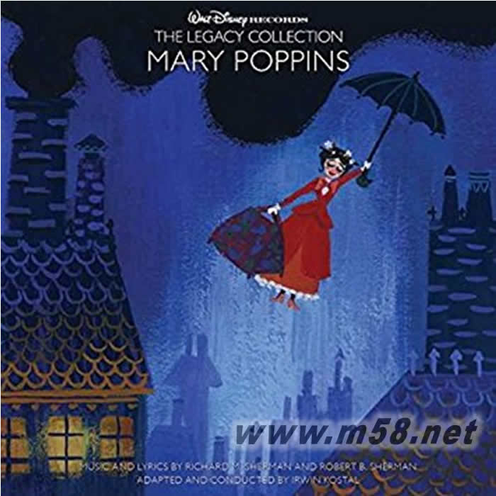 迪士尼歌曲集錦Walt Disney Records The Legacy Collection: Mary Poppins 3CD套裝專輯正面圖片