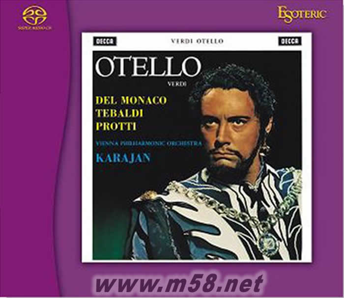 Verdi : Otello 朱塞佩‧威爾第理察‧華格納-奧泰羅 全四幕 辭本作者:博依托改編自莎士比亞悲劇 (SACD)專(zhuān)輯正面圖片