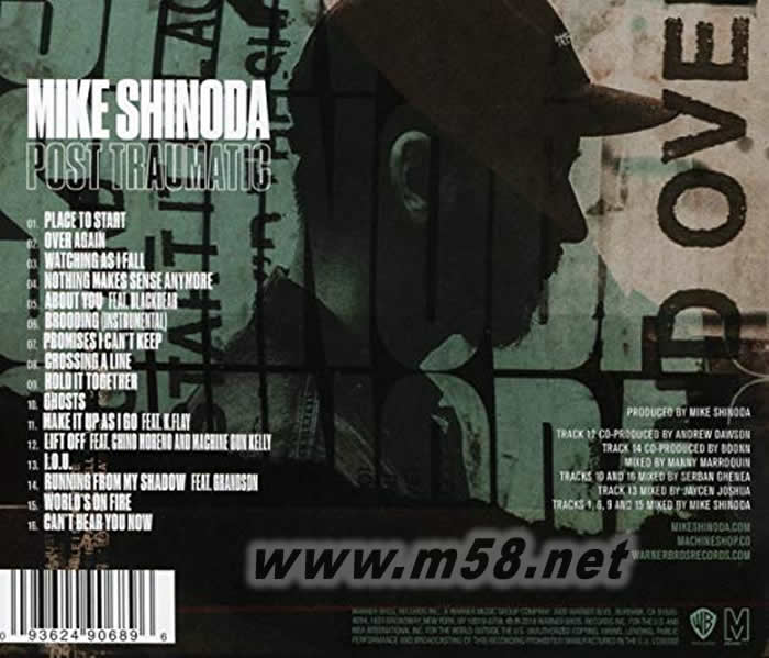 Mike Shinoda - Post Traumatic專輯背面圖片