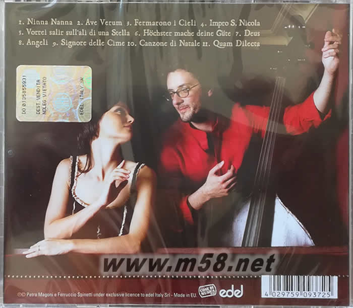 MUSICA NUDA QVAM DILECTA專輯背面圖片