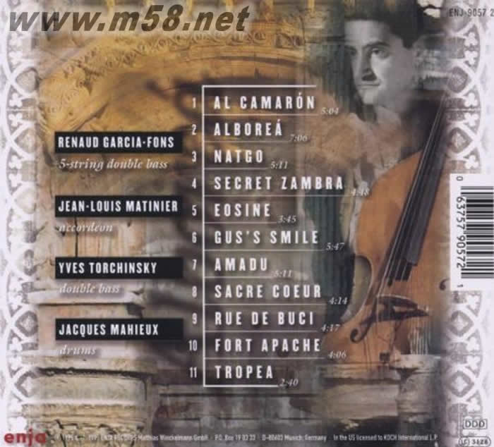 Alborea專輯背面圖片