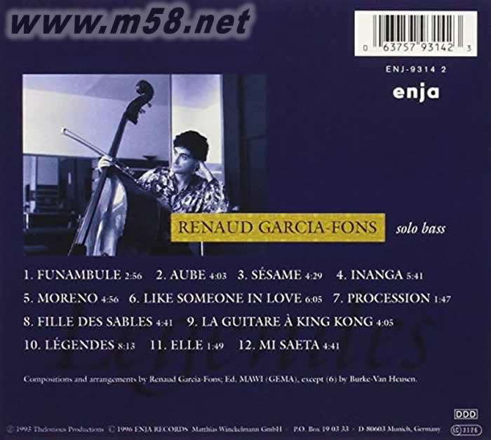 Legendes專輯背面圖片