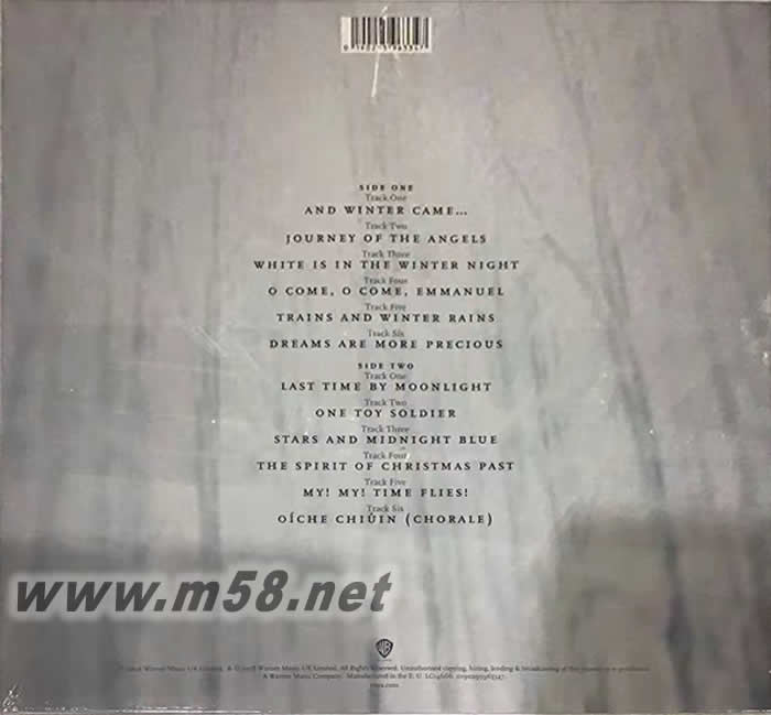 冬季戀歌AND WINTER CAME 黑膠專輯背面圖片