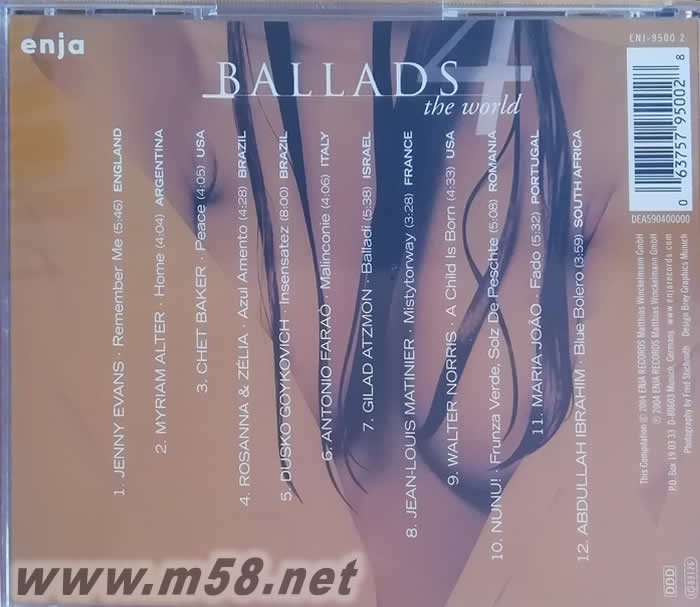 發(fā)燒情歌試音碟(四)專輯背面圖片