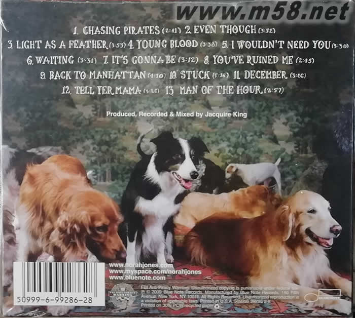 THE FALL 紐約的秋天 美版專輯背面圖片