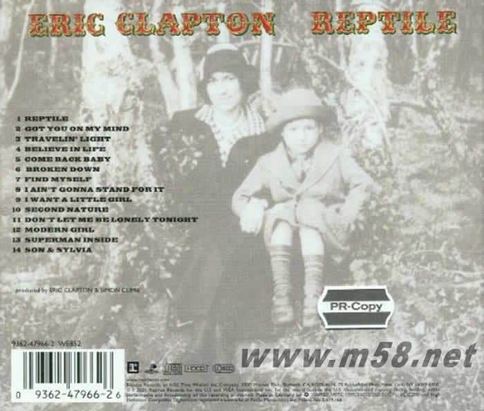 Reptile專輯背面圖片