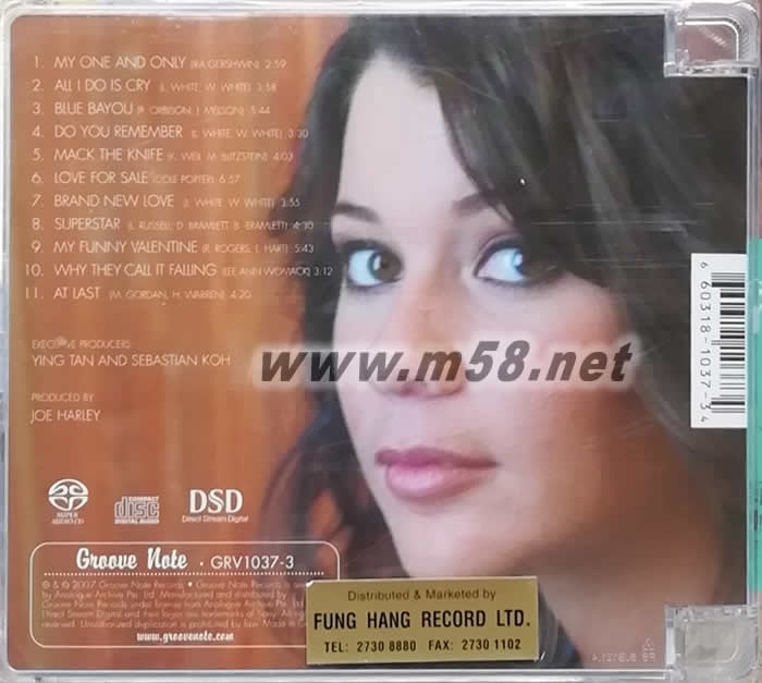 白羅蘭 LAUREN WHITE AT LAST SACD專輯背面圖片