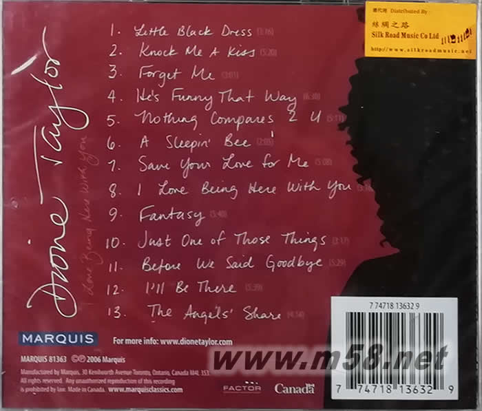 Love Being Here with You 喜歡和你在一起專輯背面圖片