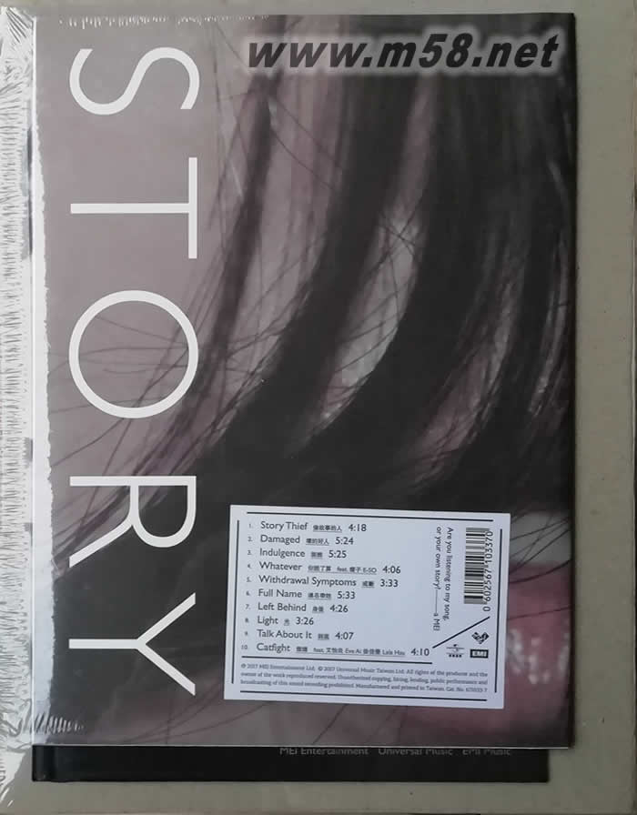 偷故事的人 臺正式版專輯背面圖片