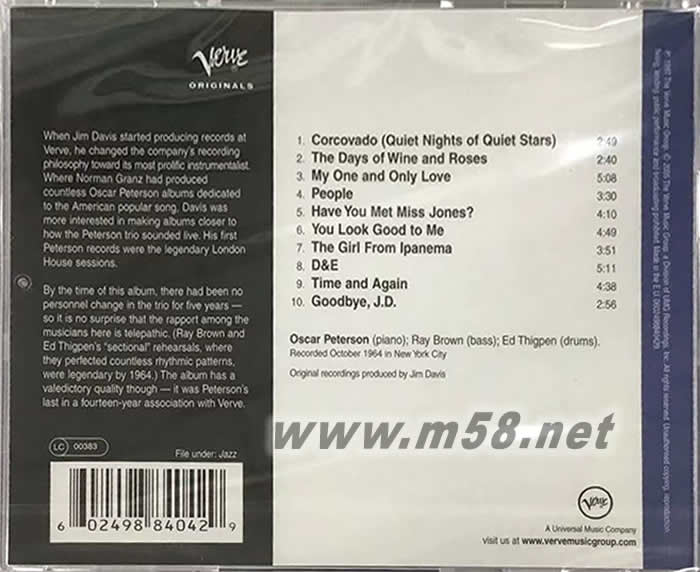 West Side Story 大牛筋專輯背面圖片