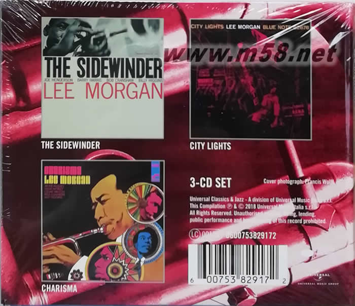 Lee Morgan 3 Essential Albums 小號手((2019爵士3CD套裝)專輯背面圖片