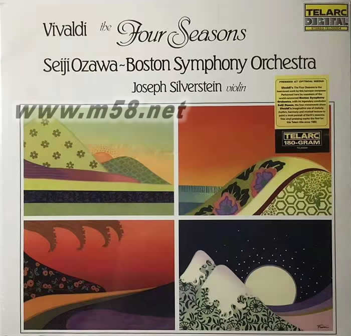 維瓦爾弟 四季 VIVALDI The Four Seasons. Joseph Silverstein 黑膠專輯正面圖片