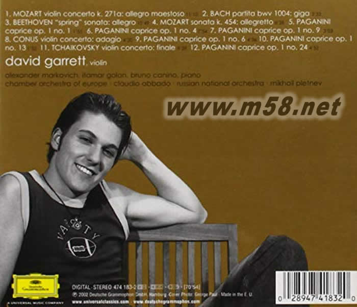 Pure classics 純粹古典專輯背面圖片