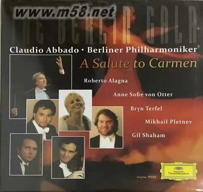 A SALUTE TO CARMEN ABBADO指揮柏林愛樂1998新年音樂會現(xiàn)場 180g 33RPM LP 黑膠專輯正面圖片