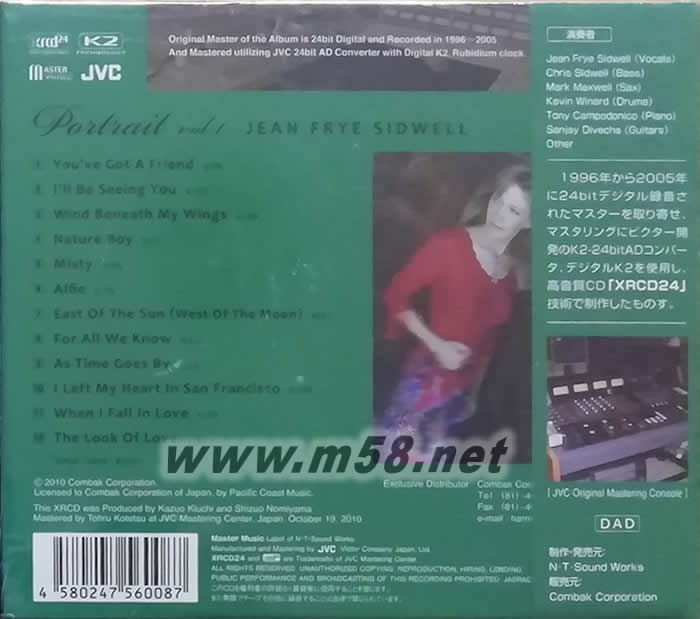 Combak Corporation (XRCD)專輯背面圖片