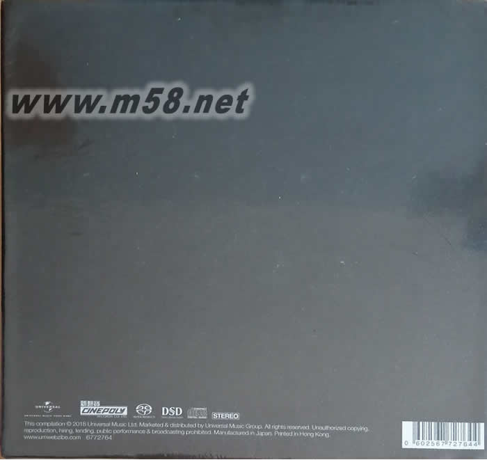 許冠杰 時光倒流70年 7 SACD Collection 3 限量套裝套裝背面圖片