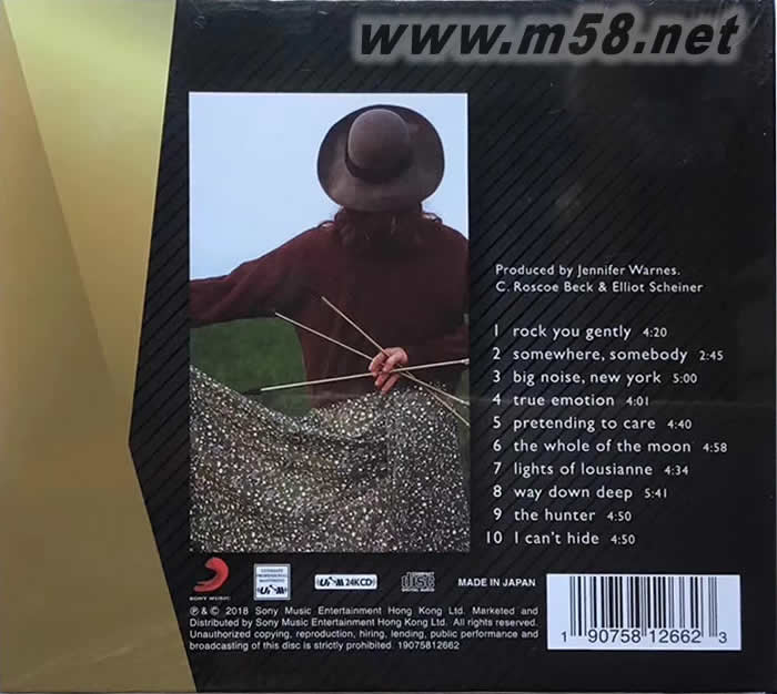 The Hunter 獵人UPMCD 24K 限量版專輯背面圖片