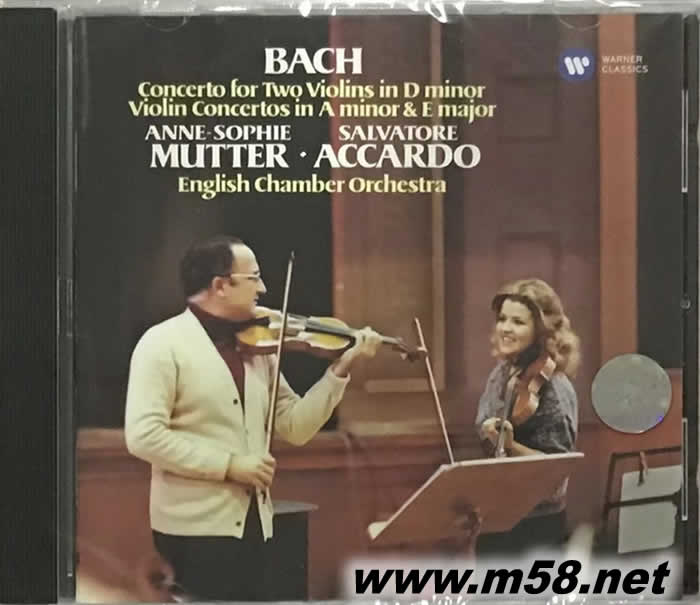 慕特與阿卡多Bach: Concerto for Two Violins; Violin Concertos小提琴協奏曲專輯正面圖片
