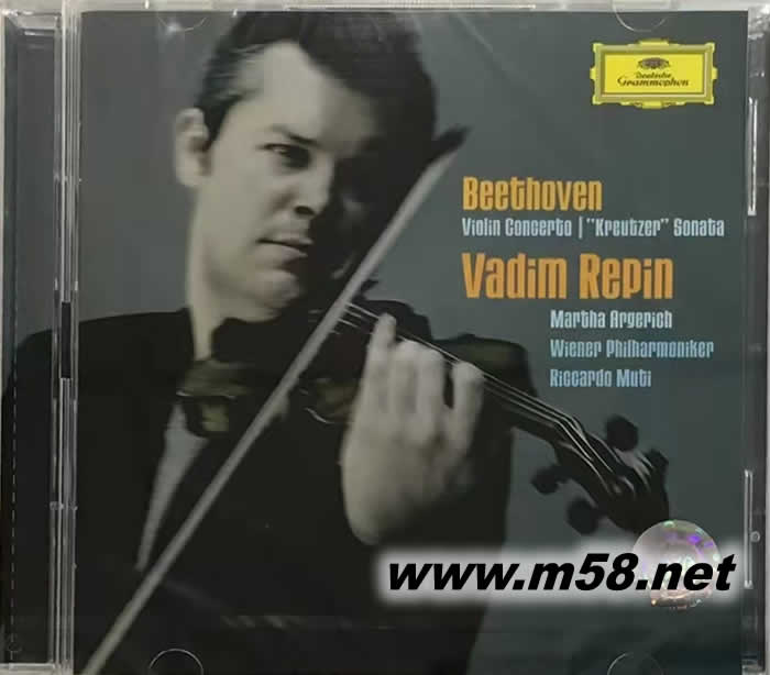 Vadim Repin 貝多芬 小提琴協奏曲 克羅采 奏鳴曲BEETHOVEN VIOLINKONZERT , KREUTZER SONATE專輯正面圖片