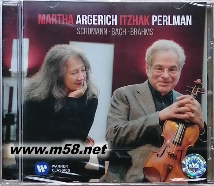 阿格里奇 帕爾曼 - 舒曼 巴赫 勃拉姆斯 (鋼琴與小提琴) SCHUMANN BACH BRAHMS專輯正面圖片