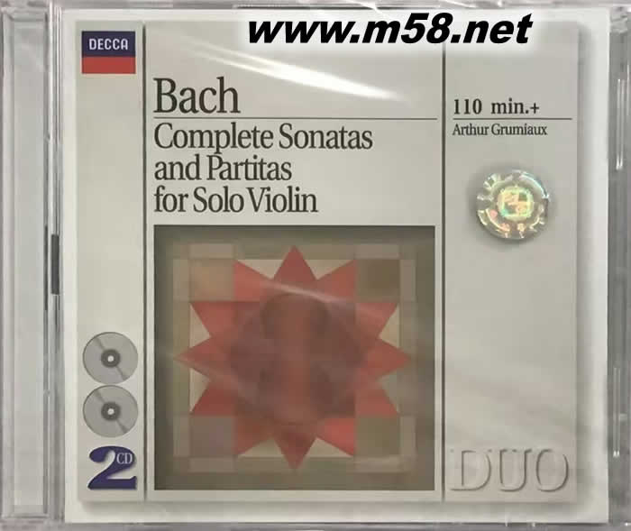 Bach Complete Sonatas and Partitas for Solo Violin無(wú)伴奏小提琴奏鳴曲與組曲(白色封面雙CD)專輯正面圖片