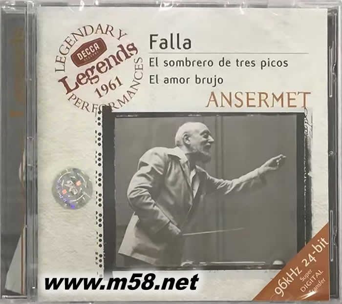 Falla EL SOMBRERO DE TRES PICOS ANSERMET 三角帽專輯正面圖片