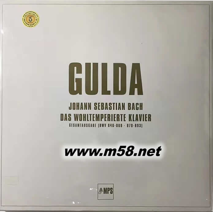 巴哈 平均律全集 J.S. BACH : DAS WOHLTEMPERIERTE KLAVIER 180g 33RPM LP ( 5黑膠套裝 )專輯正面圖片