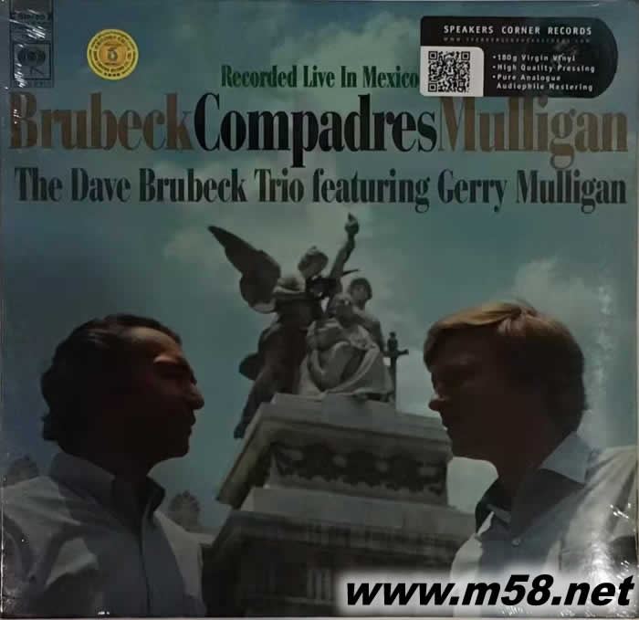 爵士鋼琴與低音色士風(fēng) Dave Brubeck & Gerry Mulligan - Compadres 180g 33RPM LP 黑膠專(zhuān)輯正面圖片