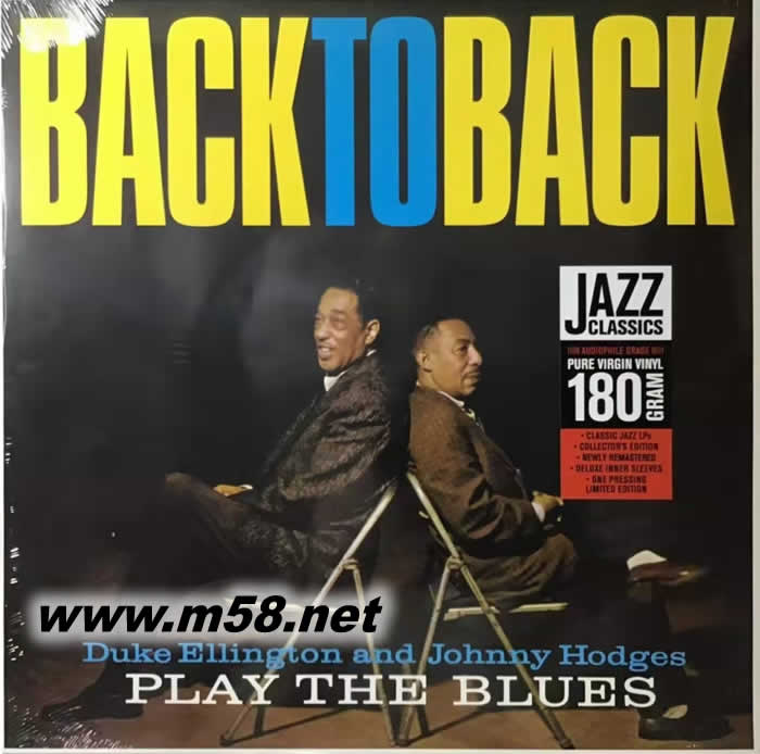 背靠背彈藍調BACK TO BACK PLAY THE BLUES 鋼琴與薩克斯 艾靈頓公爵 & 強尼賀吉斯 180g 33RPM LP 黑膠專輯正面圖片