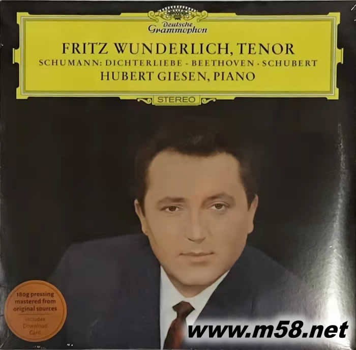 舒曼:詩人之戀 Schumann:Dichterliebe 黑膠專輯正面圖片